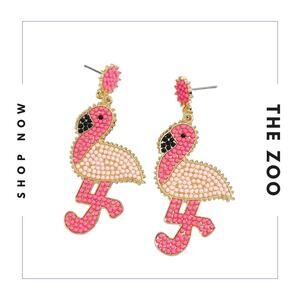 New‎ Flamingo Earrings